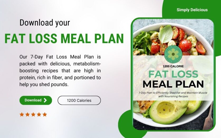 Fat loss meal plan CTA template